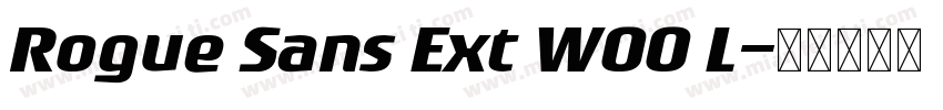 Rogue Sans Ext W00 L字体转换